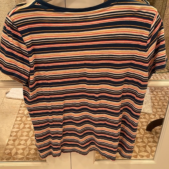 Madewell M Striped T-shirt Boxy Cotton EUC - Picture 3 of 5
